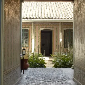Courtyard in the Spanish colonial city of Cuenca Courtyard in the Spanish colonial city of Cuenca