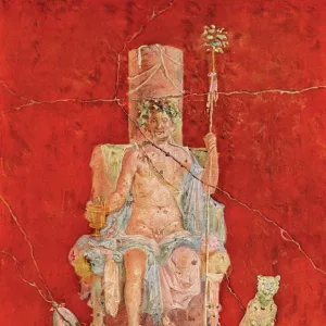 Dionysus, or Bacchus, on his throne