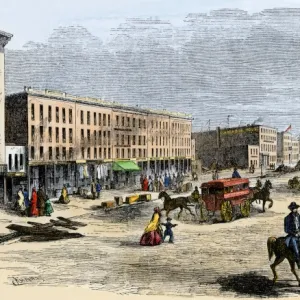 Downtown Chicago, 1850s