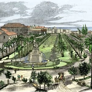 Downtown Havana in the 1850s