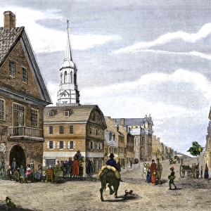 Downtown Philadelphia, about 1800