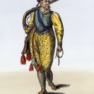 Dutch soldier armed with an arquebus