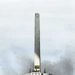 Early design for the Washington Monument, 1860s