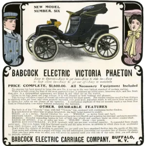 Early Electric Car Print, 1907