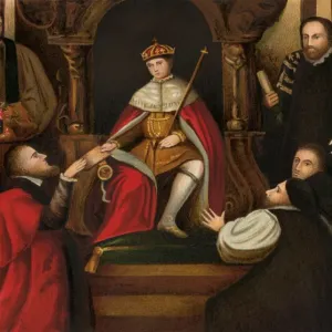 Edward VI Print: Confirmation of Christ's Hospital Gift to London Edward VI Print: Confirmation of Christ's Hospital Gift to London