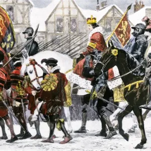 Edward VI entering London in his coronation procession