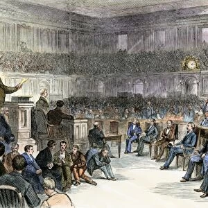 Electoral vote gives Rutherford Hayes the presidency in 1877