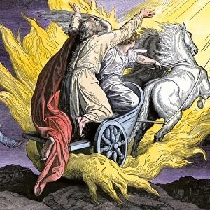 Elijah in a chariot of fire