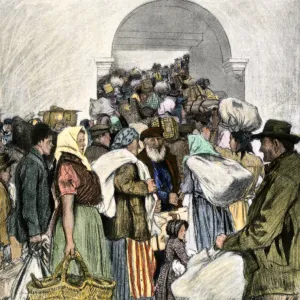 Ellis Island, port of entry for European immigrants, 1903