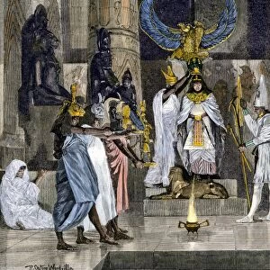 Female pharaohs coronation in ancient Egypt
