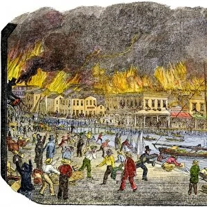 Fire in San Francisco, 1851