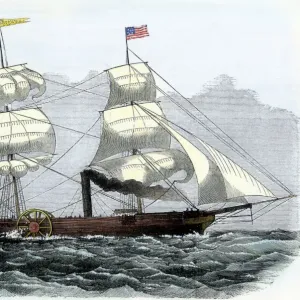 First Atlantic crossing by steamship, 1819