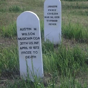 Fort Abraham Lincoln graveyard, North Dakota