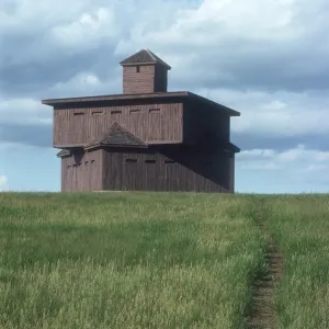 Fort McKeen blockhouse, aka Fort Abraham Lincoln, North Dakota