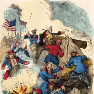 Fort Mifflin besieged by the British, 1777