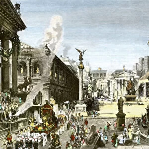 Forum Romanum in ancient Rome