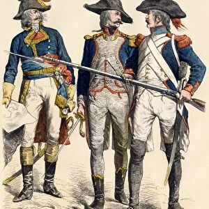 French military uniforms, 1795