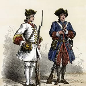 French soldiers in North America, early 1700s