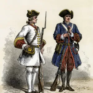 French soldiers in North America, early 1700s