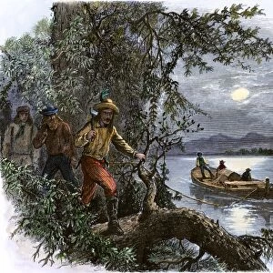 Frontiersmen on the upper Missouri River, 1800s