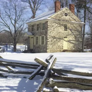 General Washingtons headquarters at Valley Forge during winter encampment General Washingtons headquarters at Valley Forge during winter encampment