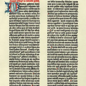 Gutenberg Bible page