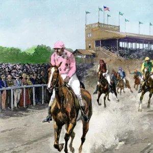 Horse race in the US, 1880s