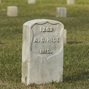 Indiana grave, National Cemetery, Shiloh battlefield