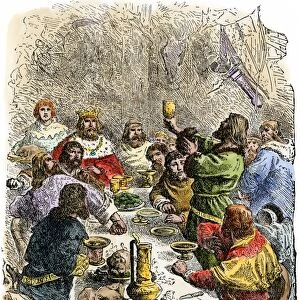 Irish feast in olden days