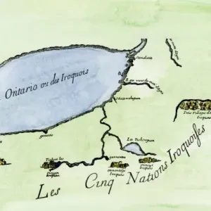Iroquois Nations map, 1600s Iroquois Nations map, 1600s