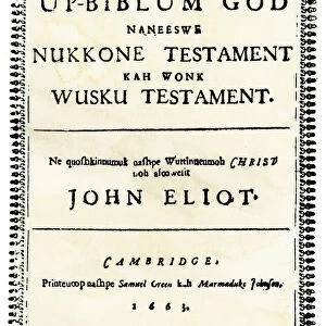 John Eliots Indian Bible