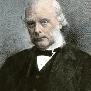 Joseph Lister. Hand-colored halftone reproduction of a 19th-century photograph
