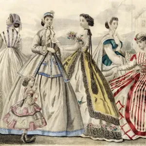 Ladies fashions, 1866 Ladies fashions, 1866