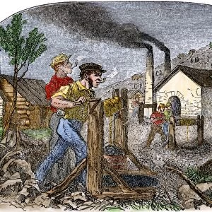 Lead mining in Missouri, mid-1800s