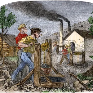 Lead mining in Missouri, mid-1800s