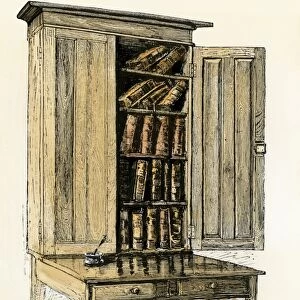 Lincolns desk and bookcase