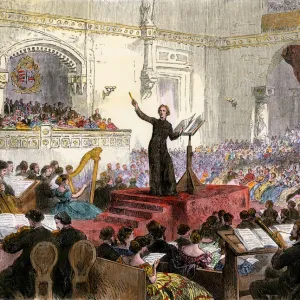 Liszt conducting in Budapest