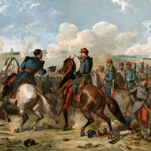 Louis Napoleon at the Battle of Solferino, 1859