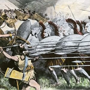 Macedonian phalanx, Battle of the Carts