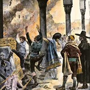 Madrid riots after Spains defeat at Trafalgar, 1805
