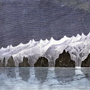 Makushin Volcano in the Aleutian Islands, 1870