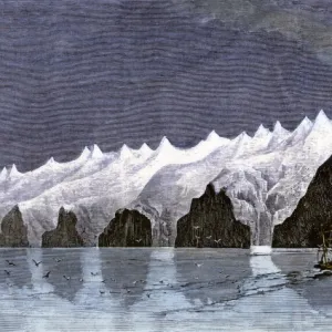 Makushin Volcano in the Aleutian Islands, 1870