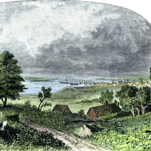 Manhattan Island in the late 1700s