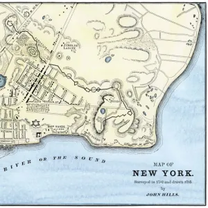 Manhattan map, 1780s