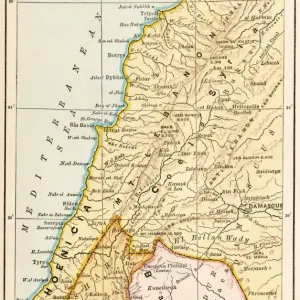 Map of northern Palestine in ancient times Map of northern Palestine in ancient times