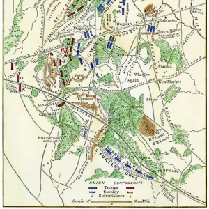 Map of the Second Battle of Bull Run, 1862