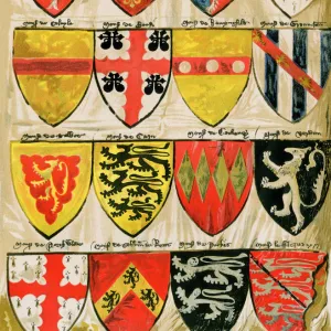 Medieval English shield designs