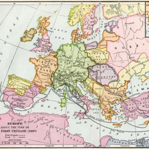 Medieval Europe at the start of the Crusades