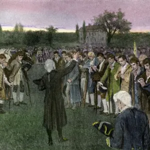 Minutemen assembling on Cambridge Common the night before the Battle of Bunker Minutemen assembling on Cambridge Common the night before the Battle of Bunker