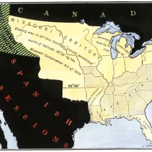US after the Missouri Compromise, 1820 US after the Missouri Compromise, 1820
